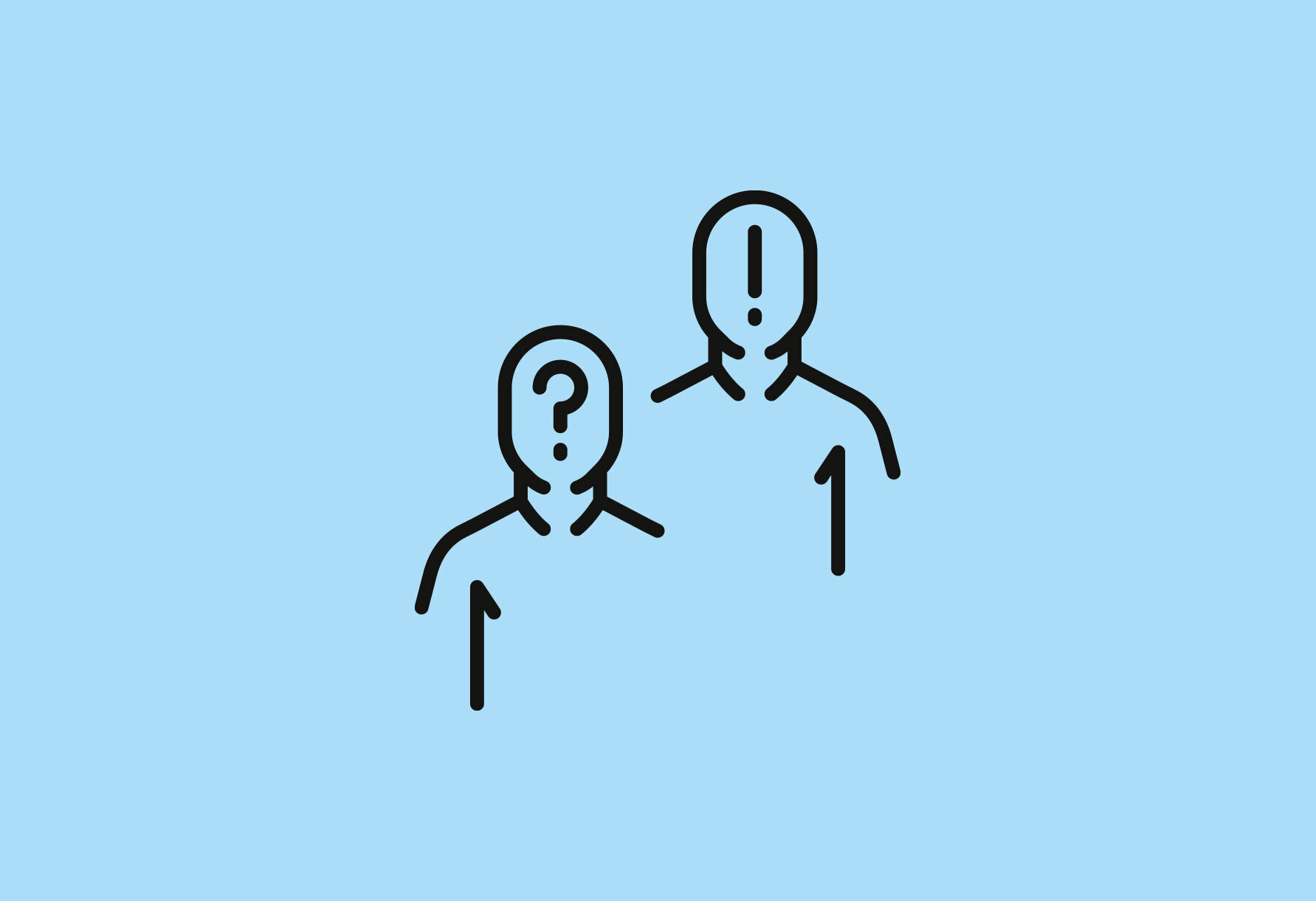  Coaching pictogram on light blue background | Sandler Group 