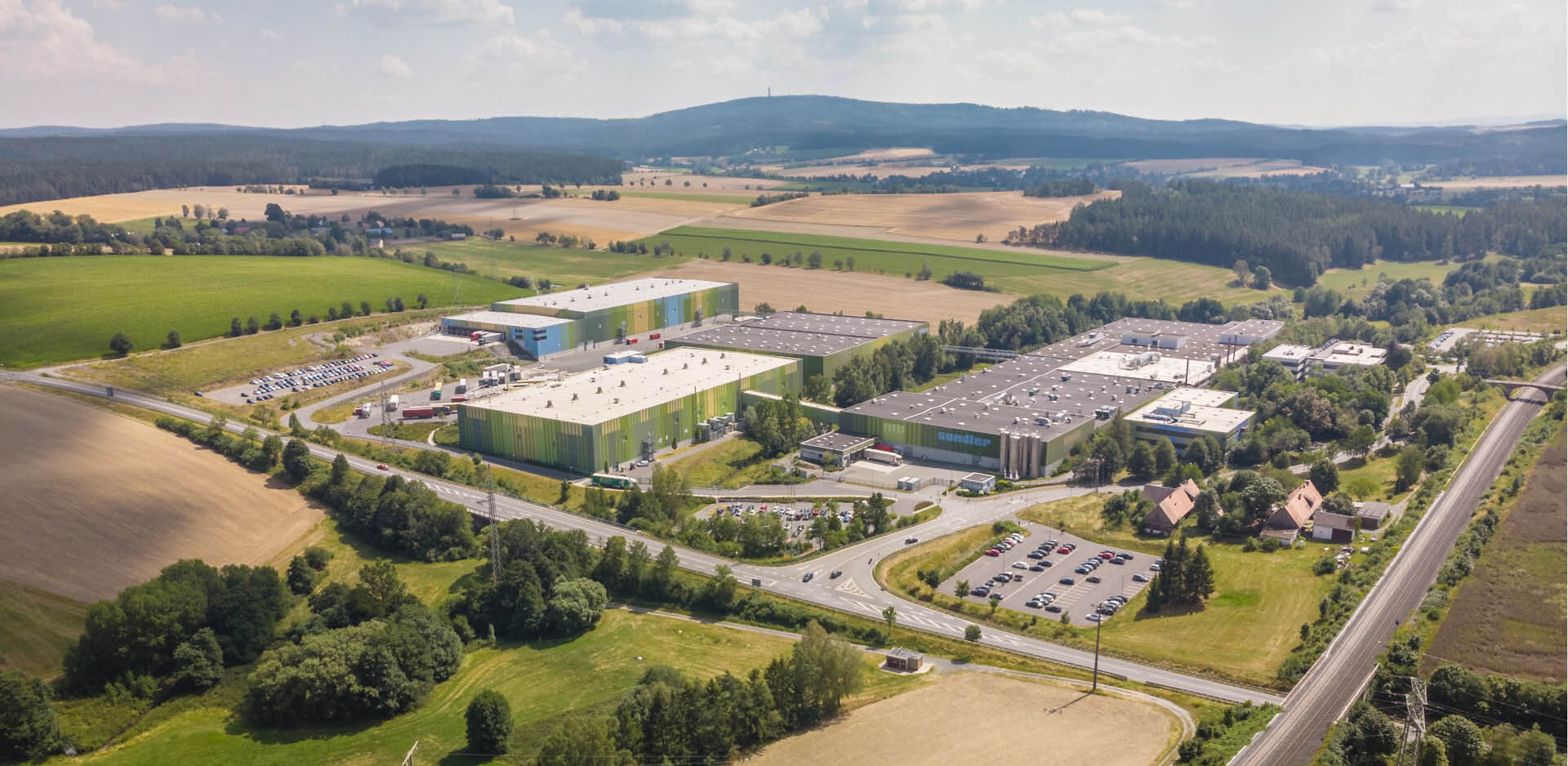 Luftbild Standort Schwarzenbach, Deutschland | Sandler Group